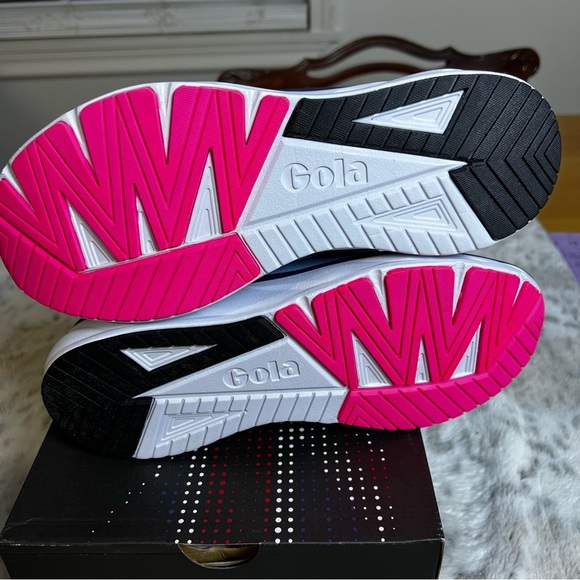 New Gola Ultra Speed Run Vista Blue/Navy/Pink Tennis Shoes sz 9 - Picture 11 of 13